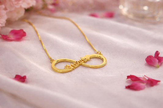 ♾️ Infinity Bond Name Necklace 24k Gold Plated