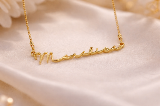 ✨ Signature Name Necklace 24k Gold plated