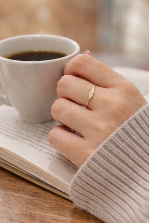 💛 Personalized Name Ring for Valentine’s Day | Custom Initial Ring for Couples 💛