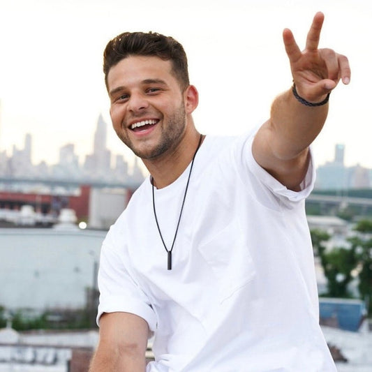 🖤 Personalized Vertical Bar Name Necklace for Men | Valentine’s Day Gift 🖤