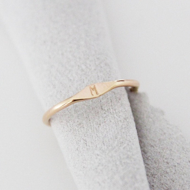 💛 Personalized Name Ring for Valentine’s Day | Custom Initial Ring for Couples 💛