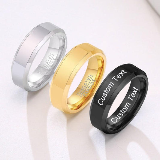 Customised Engraved Rings - Glitofy