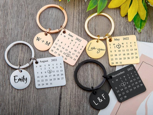 Personalised Calendar Keychain - Glitofy